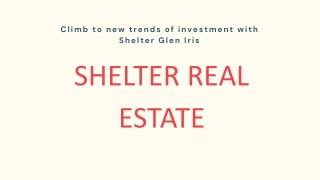 Shelter Glen Iris