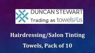 Hairdressing/Salon Tinting Towels, Pack of 10