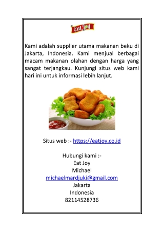 Distributor Top Makanan Beku di Eatjoy.co.id