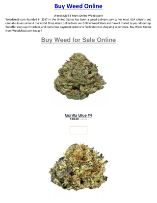 Buy Weed Online