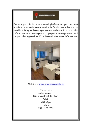 Short Term Property Rental | Swipeproperty.ie