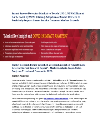 Smart Smoke Detector Market