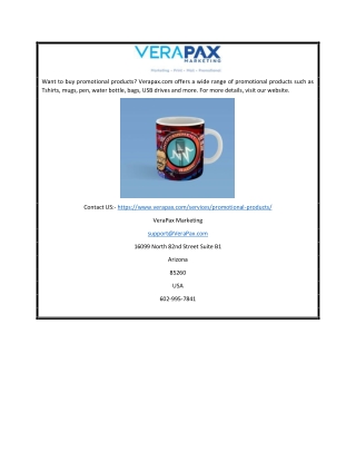 Buy Promotional Products Online | Verapax.com