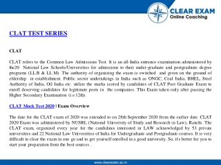 8.CLAT TEST SERIES _ CLAT Mock Test _ CLAT ONLINE MOCK TEST SERIES