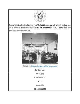 Cafe Near Me | Cafeb2b.com.au