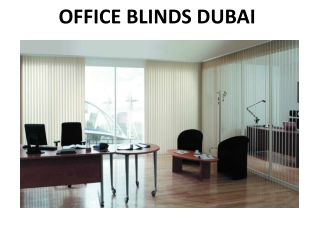 OFFICE BLINDS DUBAI