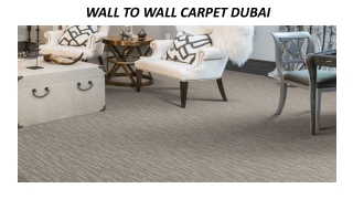 WALL TO WALL CARPET DUBAI