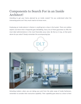 Manhattan Interior Designer | DLT Interiors