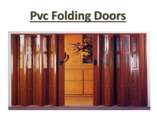 Pvc Folding Doors