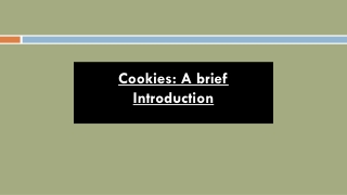 Cookies: A brief Introduction