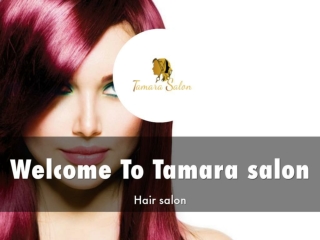 Detail Presentation About Tamara salon