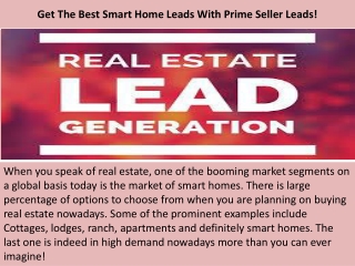 Prime Seller Leads Reviews - Get The Best Smart Home Leads With Prime Seller Leads!