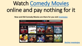 Latest and Some old 10 Best Comedy movies streaming on Moviesjoy