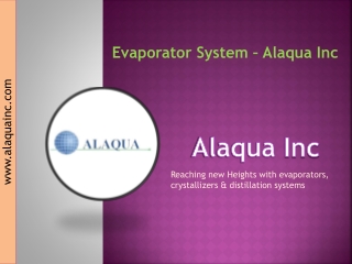 Evaporator system | Alaqua Inc
