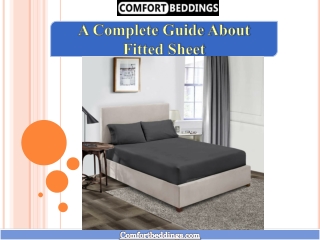 A Complete Guide About Fitted Sheet