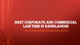 Best Corporate and Commercial Law Firm in Bangladesh