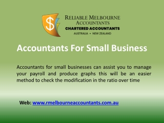 Reliable Accountants for Small Businesses