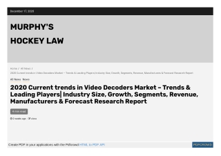 Video Decoders Market