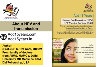 About HPV and transmission