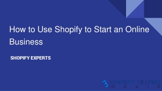 How To Start an Online Store with Shopify