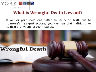 Wrongful Death Accidents Sacramento, Northern California - York Law Corp