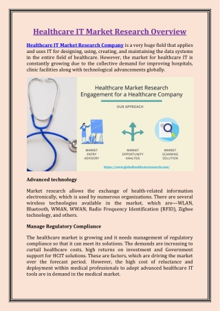 Healthcare IT Market Research Overview - Healthcare Market Research Companies