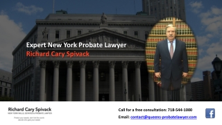 Expert New York Probate Lawyer Richard Cary Spivack