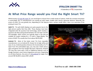 At What Price Range would you Find the Right Smart TV?