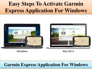 Easy Steps To Activate garmin express application for windows