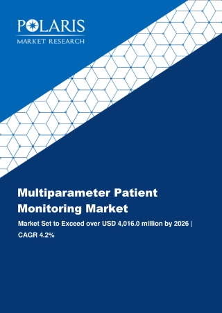 Multiparameter Patient Monitoring Market, [By Device Type (Patient Monitors, Wireless Monitoring, Surveillance & Network