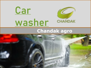Car Washer from Chandak Agro