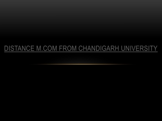 distance M.com from Chandigarh University