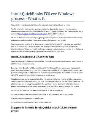 intuit.quickbooks.fcs.exe windows process   what is it