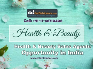 Health & Beauty Sales Agents Opportunity in India
