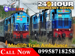 Use Best and Safest Medical Train Ambulance Service in Kolkata and Guwahati by Medilift