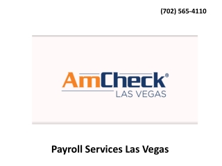 Payroll Services Las Vegas