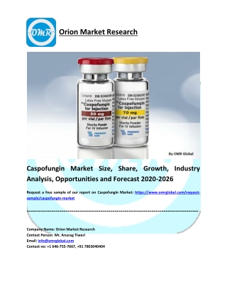 Caspofungin Market Research and Forecast 2020-2026