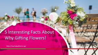 5 Interesting Facts About Why Gifting Flowers!