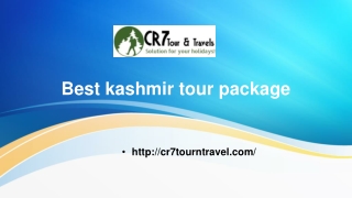 Best kashmir tour package