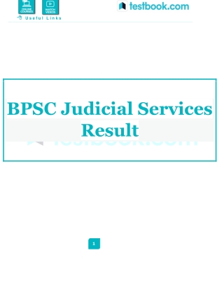 BPSC Judicial Services Results