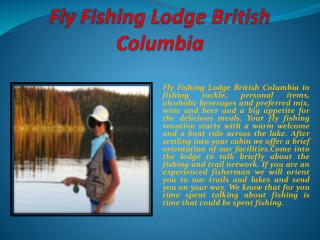 Fly Fishing Lodge British Columbia