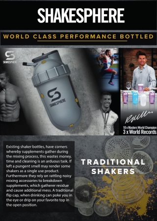 Unique Capsule Shaped Protein Shaker Bottles By ShakeSphere
