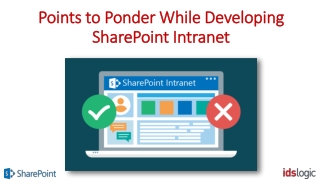 Points to Ponder While Developing SharePoint Intranet