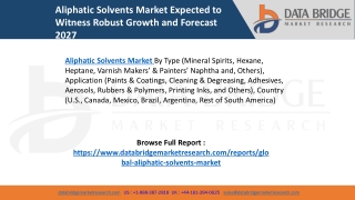 Aliphatic Solvents Market