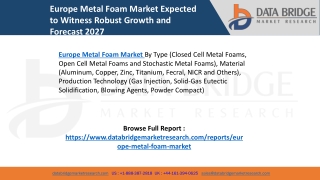 Europe Metal Foam Market