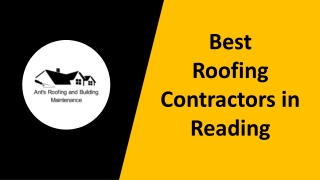 Best Roofing Contractors in Reading