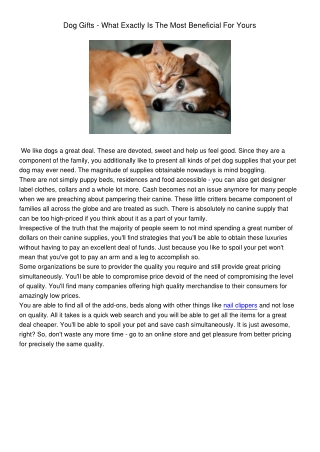 DogGifts - WhatExactlyIsTheMostBeneficialForYours