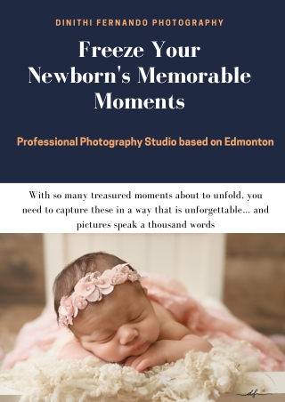 Freeze Your Newborn Baby's Lovely Moments