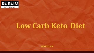 Low Carb Keto Diet