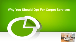 Why You Should Opt For Carpet Services